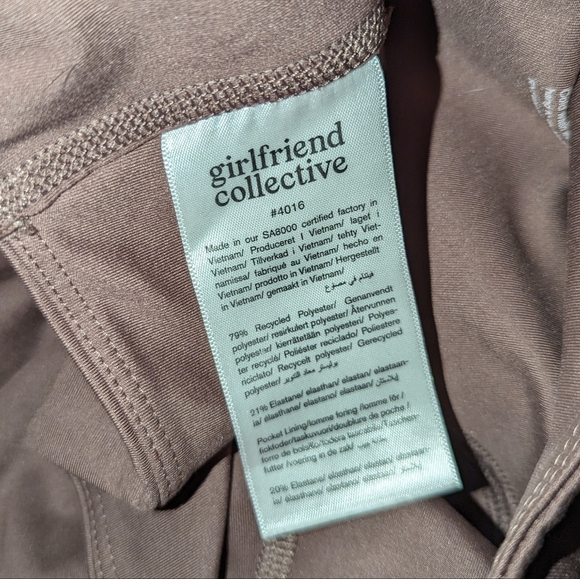 Girlfriend Collective Compressive Pocket Leggings Storm Brown Women's Small - Picture 8 of 10